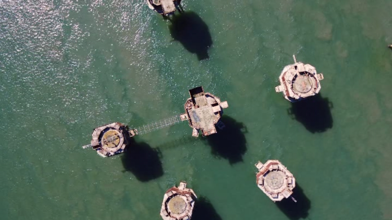 Red Sands Fort Aerial